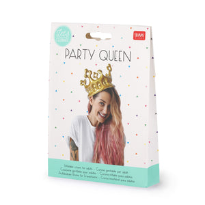 Legami - Gold Inflatable Crown - Queen - Parti Queen