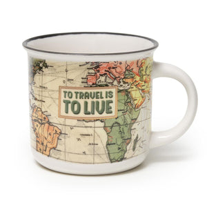Legami - New Bone China Porcelain Mug with Travel-Themed Illustration. 350 ml capacity. ideal Gift Idea f
