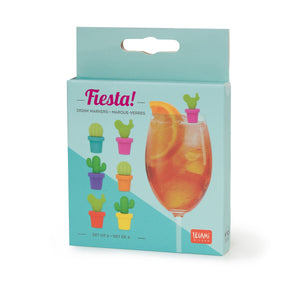 Legami - Set of 6 Drink Markers - Cactus Multicolour - Fiesta!