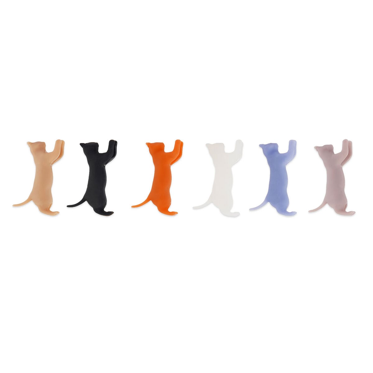 Legami - Set of 6 Drink Markers - Kitty Multicolour - Meow