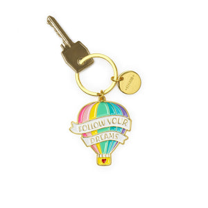 Legami - Enamel Key Chain - Hot Air Balloon - What a Keychain!