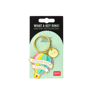 Legami - Enamel Key Chain - Hot Air Balloon - What a Keychain!