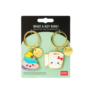 Legami - Enamel Key Chain - Poo - What a Keychain!