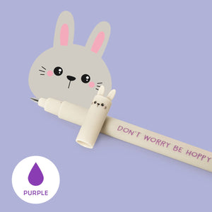 Legami - Don't Worry Be Hoppy Rabbit Erasable Pen