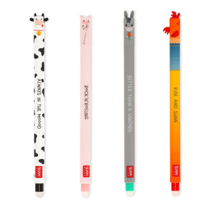 Legami - 4'lü Seti Erasable Pens - Farm Sweet Farm