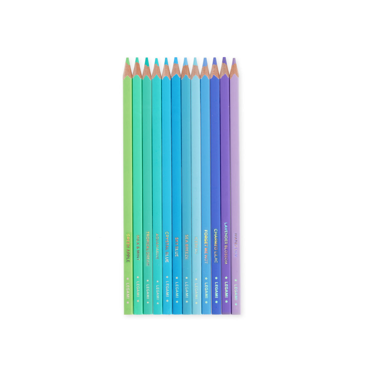 Legami - Seti 12 Colouring Pencils in Ocean Palette - Live Colourfully