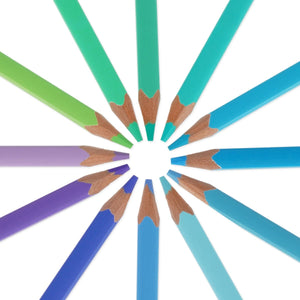 Legami - Set of 12 Colouring Pencils in Ocean Palette - Live Colourfully
