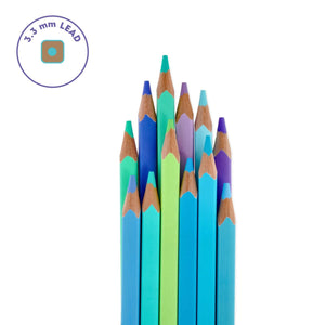 Legami - Set of 12 Colouring Pencils in Ocean Palette - Live Colourfully