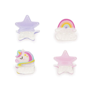 Legami - 4-Piece Unicorn Mini Hair Clips Set - Clip me up!