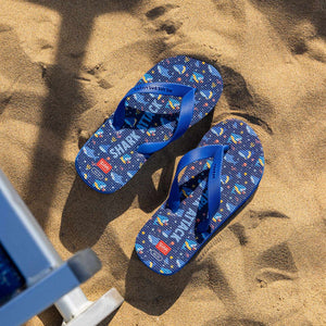 Legami - Size 32/33 Kids Shark Flip Flops