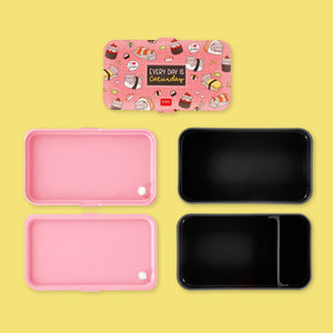 Legami - 1200 ml Bento Yemek Kutusu - Sushi Cat - Bento Yemek Kutusu