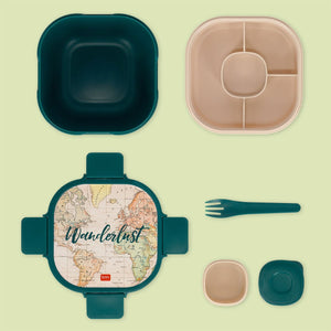 Legami - 1700 ml Bento Lunch Box - Travel - Bento Lunch Box