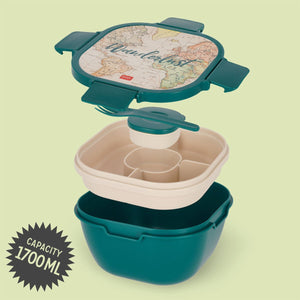 Legami - 1700 ml Bento Lunch Box - Travel - Bento Lunch Box
