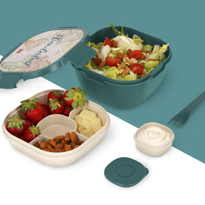 Legami - 1700 ml Bento Lunch Box - Travel - Bento Lunch Box