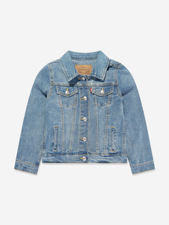 Levi's Girls Stretch Trucker Jacket in Blue