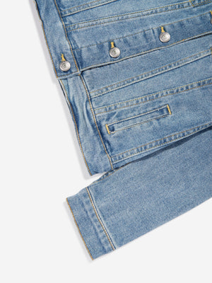 Levi's Girls Stretch Trucker Jacket in Blue