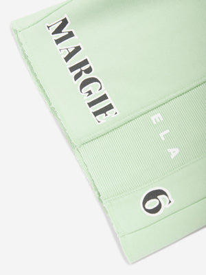 MM6 Maison Margiela Kids Logo Shorts in Green