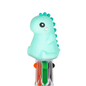 Legami - Mini 4-Colour Ballpoint Pen - Dino - Mini Magic Rainbow