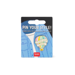 Legami - Hot Air Balloon Enamel Metal Pin - Pin Your Style!