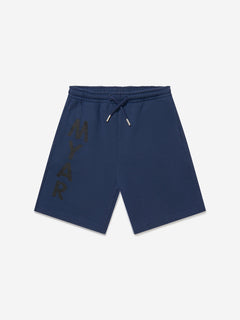 Myar Boys Cotton Logo Shorts in Navy