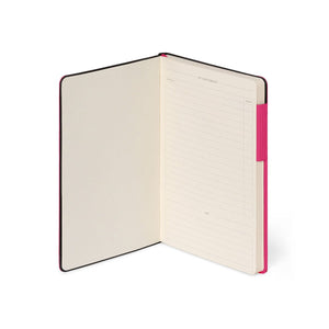 Legami - Lined Notebook with Monochrome Soft Cover - Raspberry - My Notebook