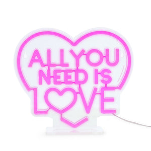 Legami - Neon Effect Led Lamp - All You Need is Love - It's a Sign