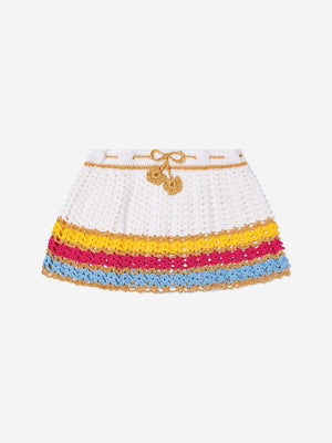 Nessi Byrd Girls Cerys Skirt in White