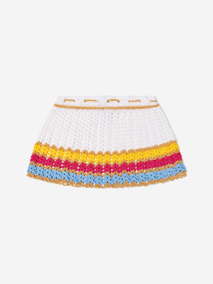 Nessi Byrd Girls Cerys Skirt in White