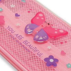 Legami - Butterfly Hard Transparent Pencil Case - WonderWow