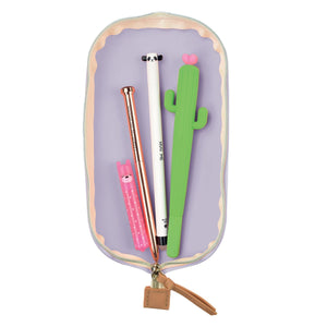 Legami - Lilac Soft Silicone Pen Case - Cute!