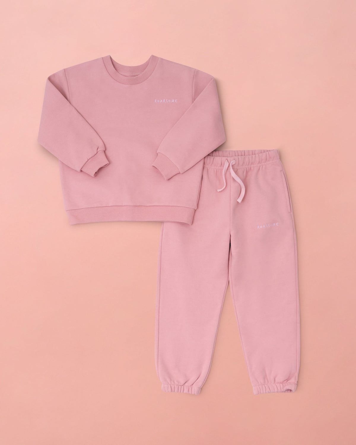 Roarsome - Organic Cotton Tracksuit - Dusty Pink