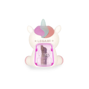 Legami - Light-Up Pencil Sharpener and Case - Unicorn - Sharpener Magic