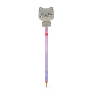 Legami - Pencil with Squishy Kitty "Be Curious" - Squishies