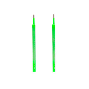 Legami - Set of 2 Refills Cute Friends Gel Pens - Neon Green Ink