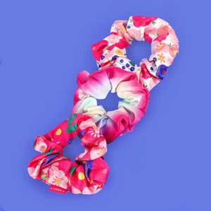 Legami - 3-Pack Floral Hair Scrunchies - Hair We Are!