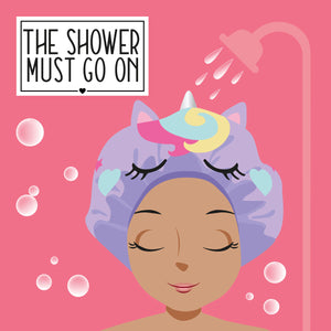 Legami - Unicorn Shower Cap - Shower Must Go On