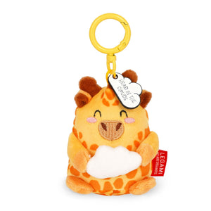 Legami - Giraffe Plush Toy Keychain - Tiny Super Soft!