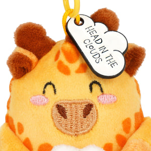 Legami - Giraffe Plush Toy Keychain - Tiny Super Soft!