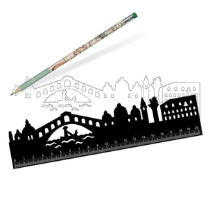 Legami - Ruler with Venice Skyline - Follow Skyline