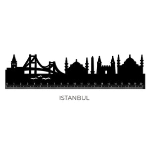 Legami - Ruler with Istanbul Skyline - Follow Skyline