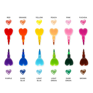 Legami - 12 Stackable Crayons - Dream in Colour