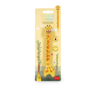 Legami - Giraffe Ballpoint Pen with Base - Stand-Ink Ovation