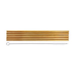 Legami - Set of 6 Stainless Steel Straws - Standard Size