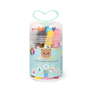 Legami - Set of 12 Markers - Teddy Friends