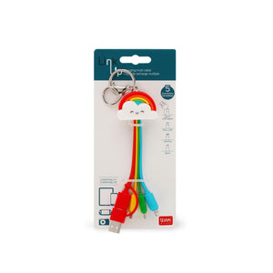 Legami - Rainbow 6-in-1 Keychain Charging Cable - Link Up