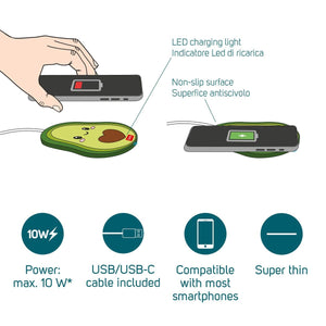 Legami - Avocado Wireless Smartphone Charger - Super Fast