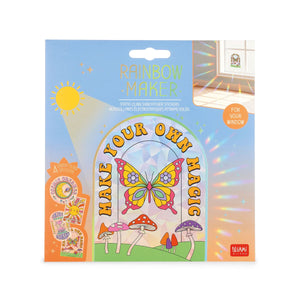 Legami - 4-Piece Set Static-Cling Suncatcher Stickers Windows - Rainbow Maker