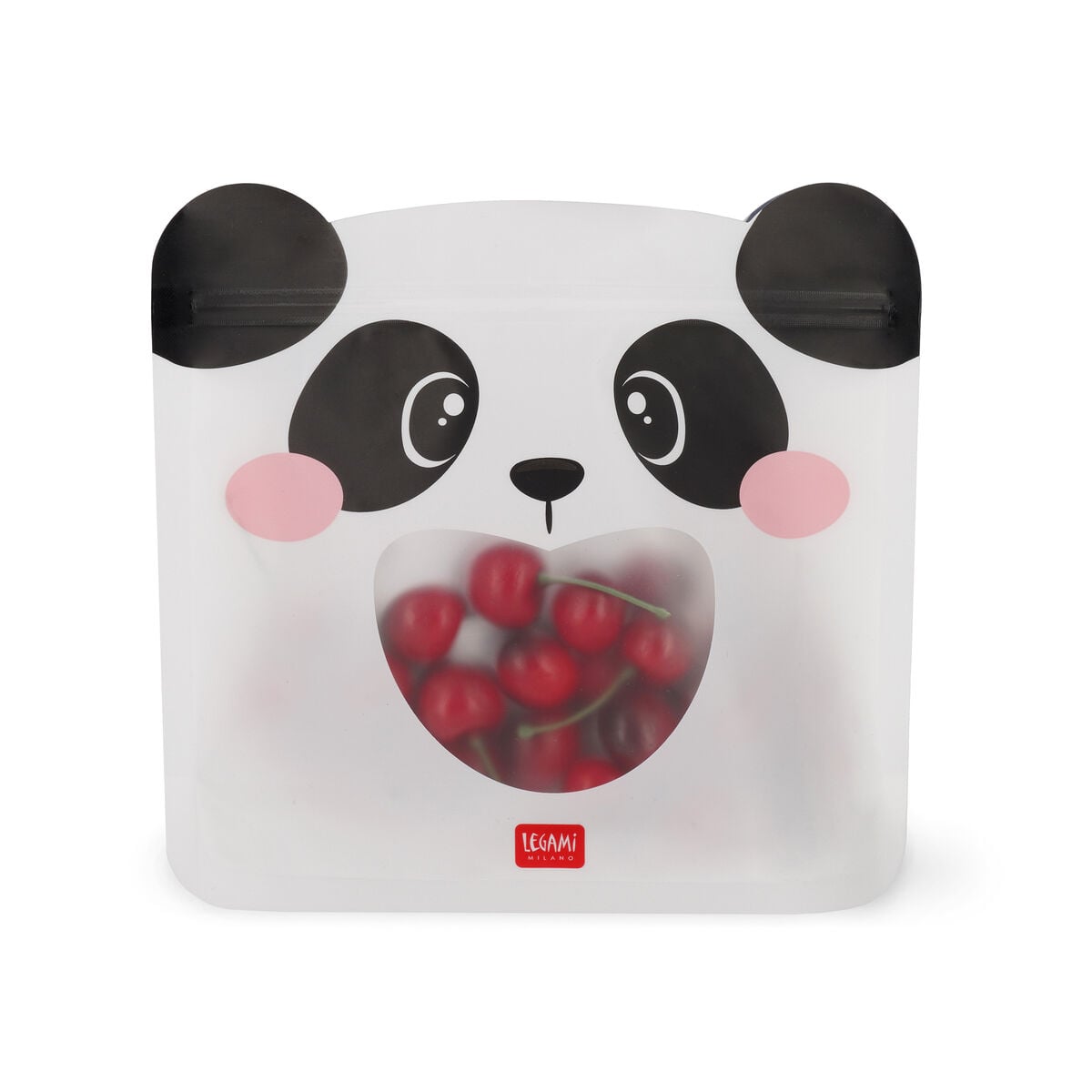 Legami - 3'lü Seti Reusable Snack Bags - Panda - Snack Bags