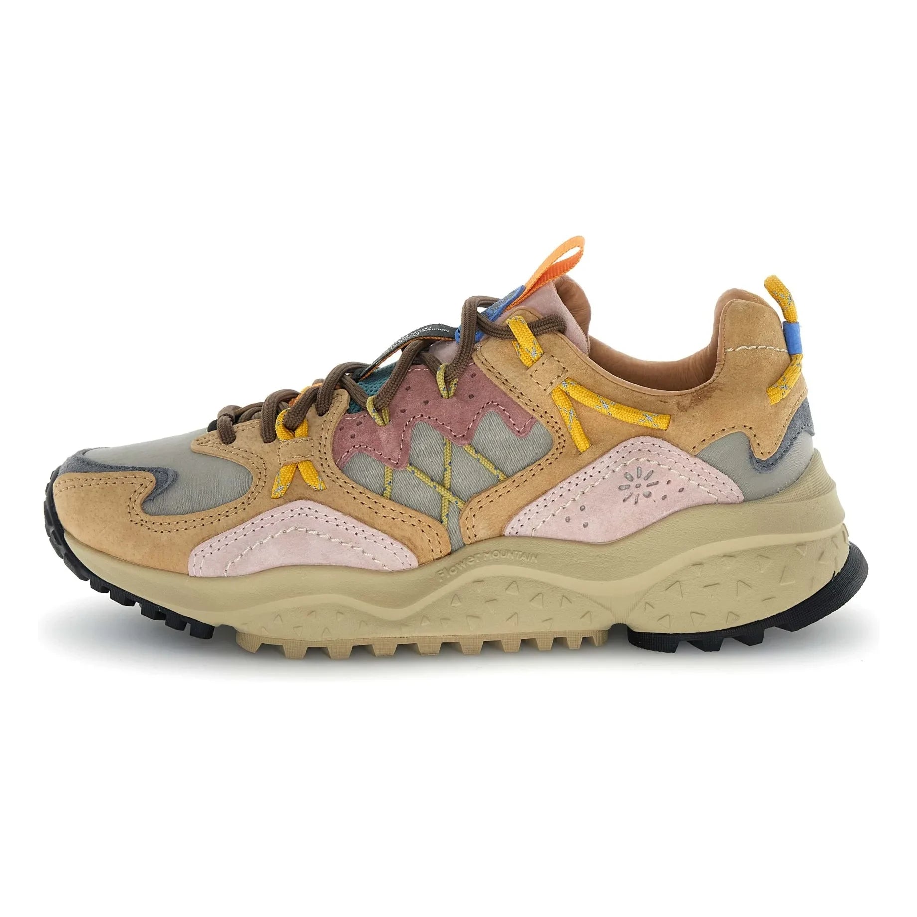 Flower Mountain - Yamabushi Süet ve Naylon Sneakers | Bej