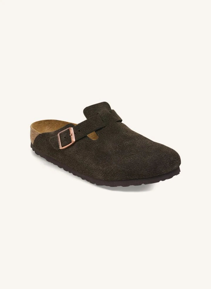 BIRKENSTOCK - Boston SFB Suede Leather Clogs